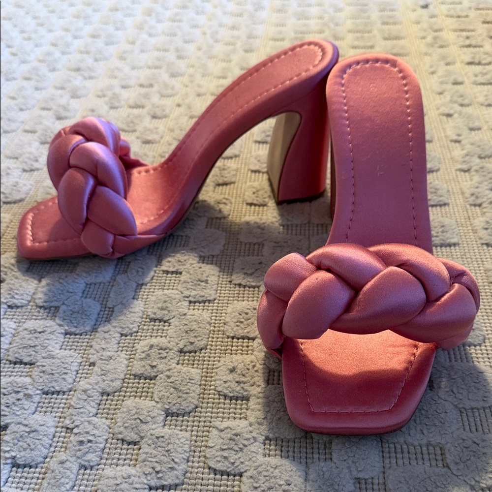 Loeffler Randall Pink Braided Heels